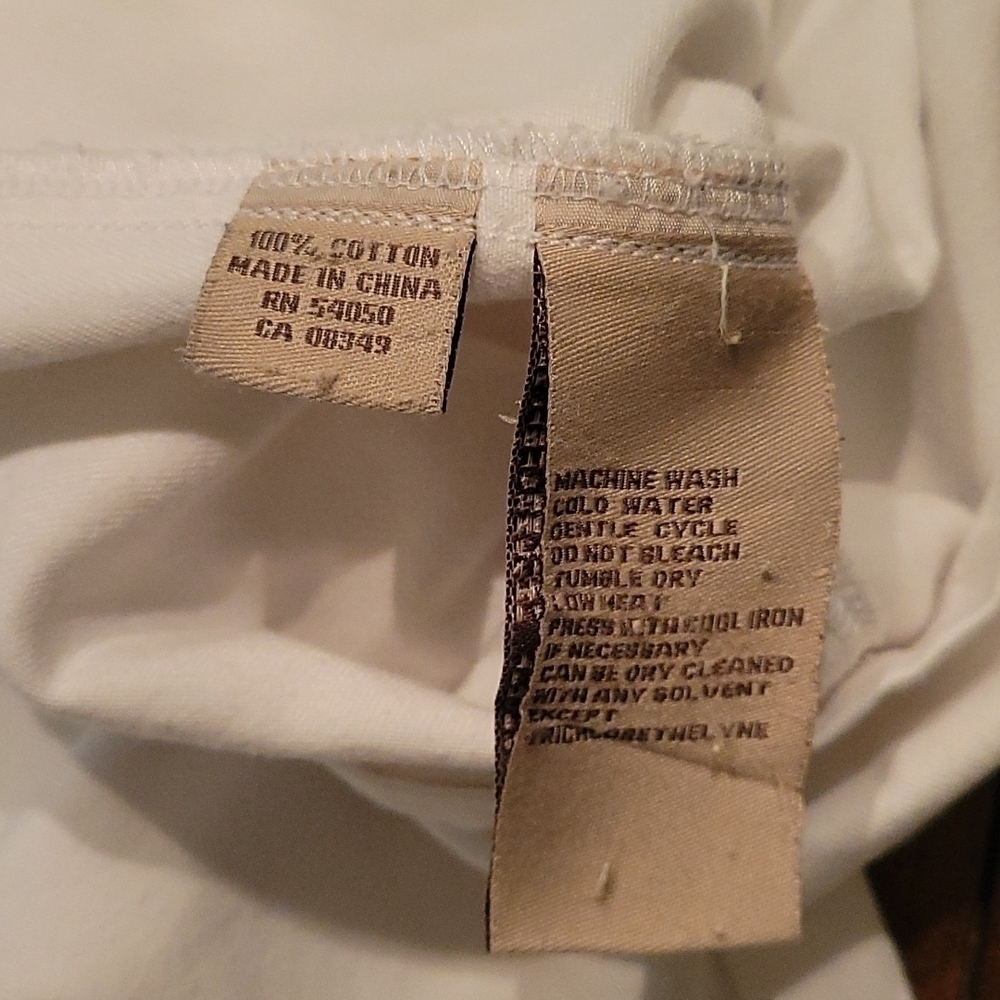 VTG Jones New York Country White Denim Jean Jacket Petite 12 - Picture 6 of 12